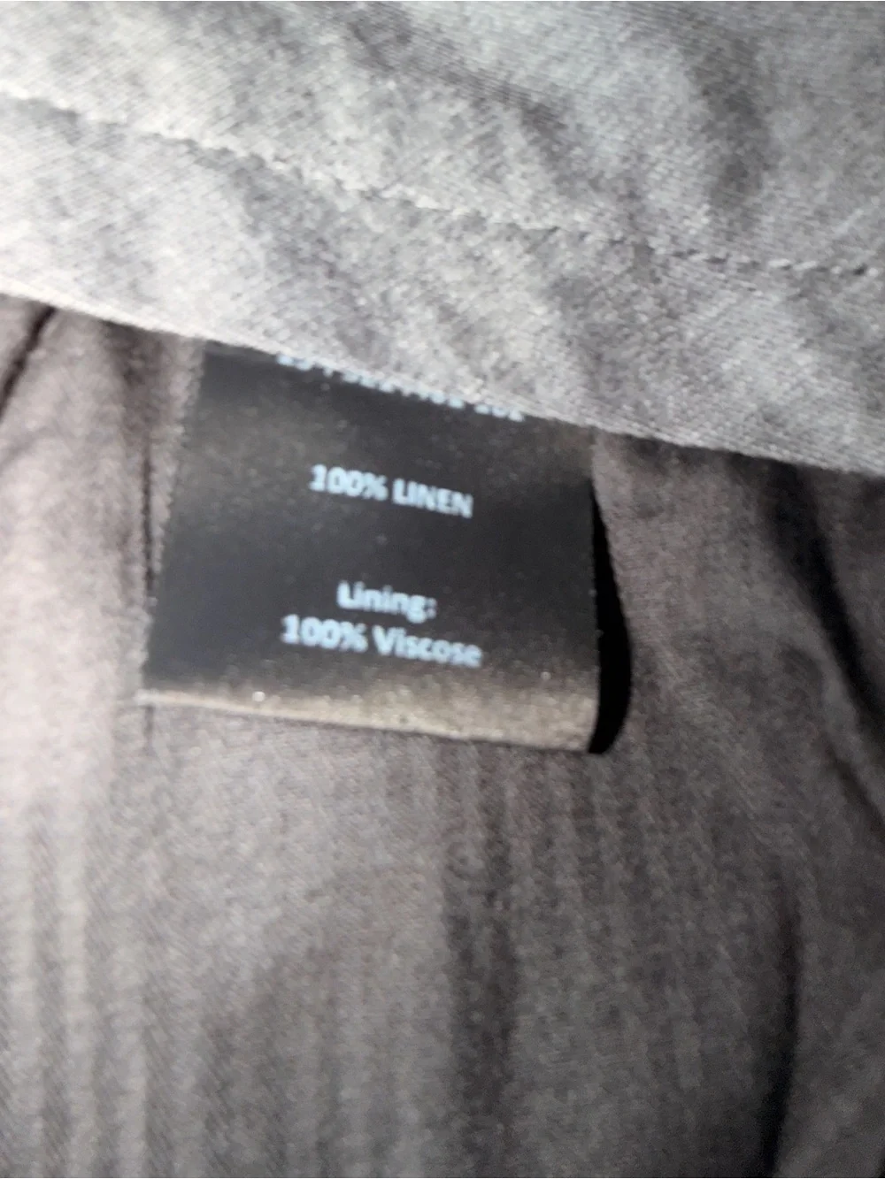 Todd Synder New York Men’s 100% Linen Slacks, Gray, Flat Front, NWT, Sz 36 x 34